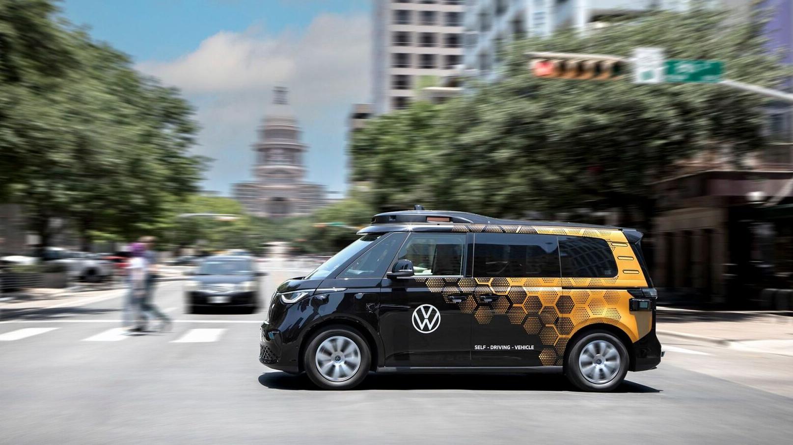 VW to test self-driving tech in retro-styled electric Microbuses